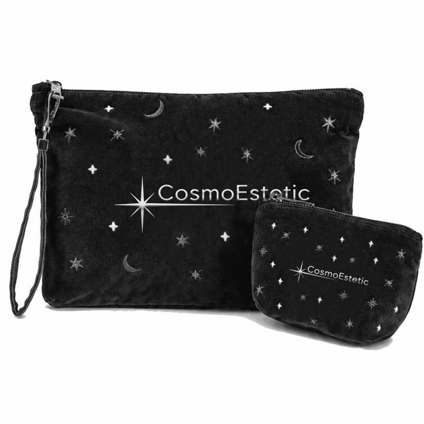 Набор косметичек CosmoEstetic из черного бархата